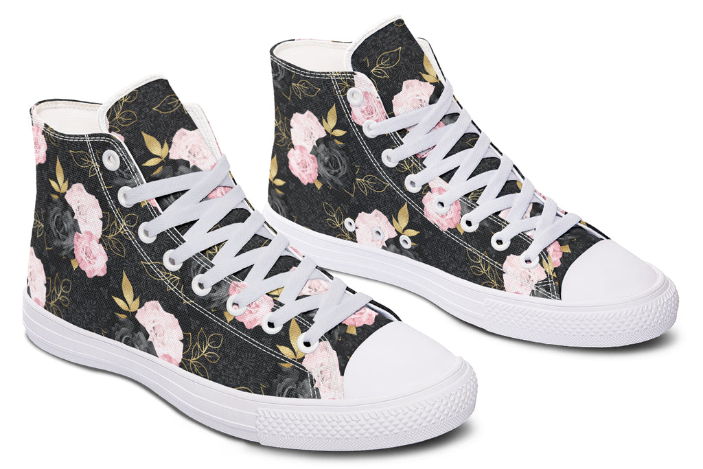 Blush Roses High Tops - Offbeat Sweetie
