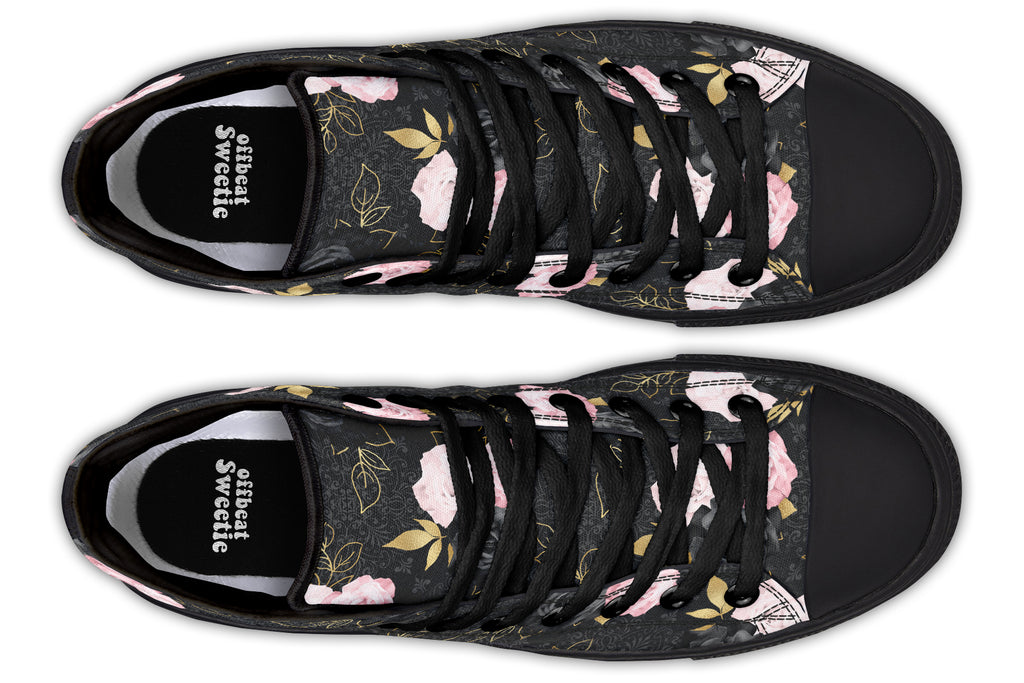 Blush Roses High Tops - Offbeat Sweetie