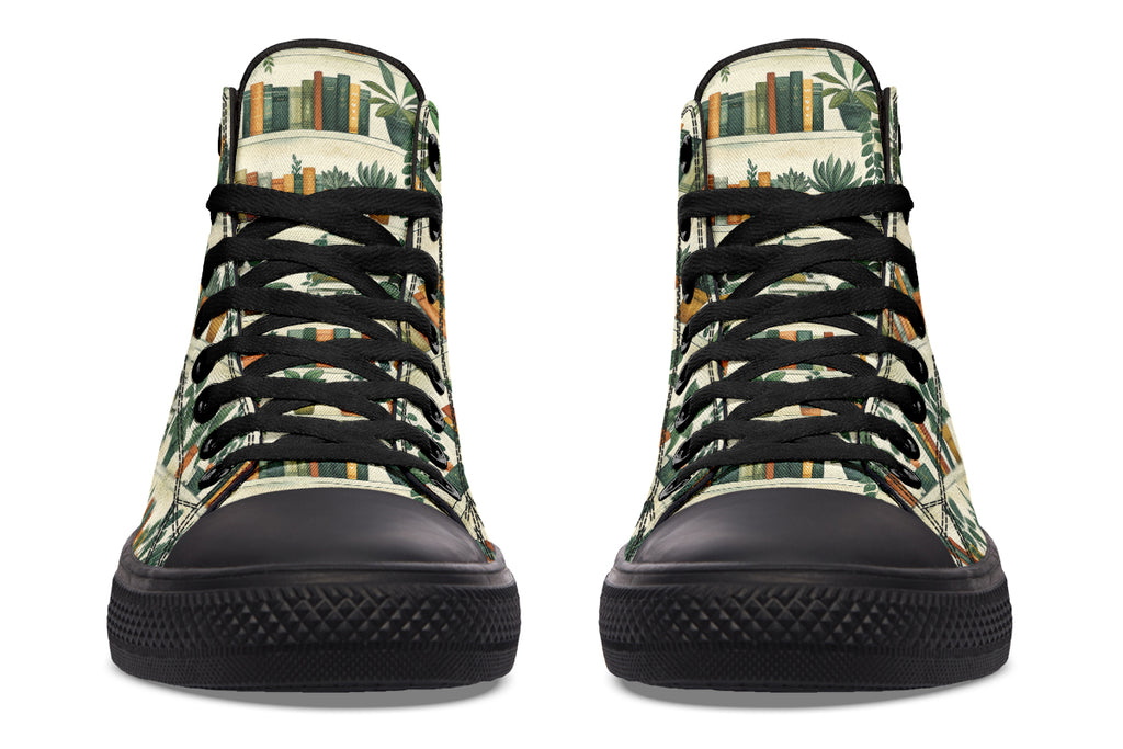 Books And Plants High Tops - Offbeat Sweetie