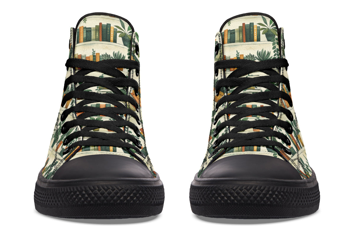 Books And Plants High Tops - Offbeat Sweetie
