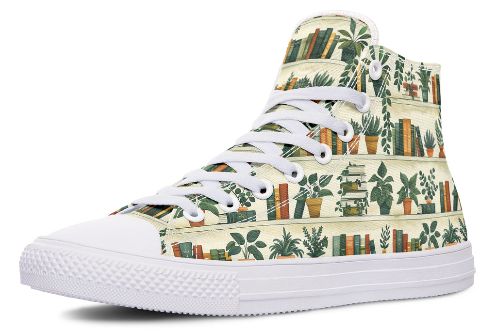 Books And Plants High Tops - Offbeat Sweetie