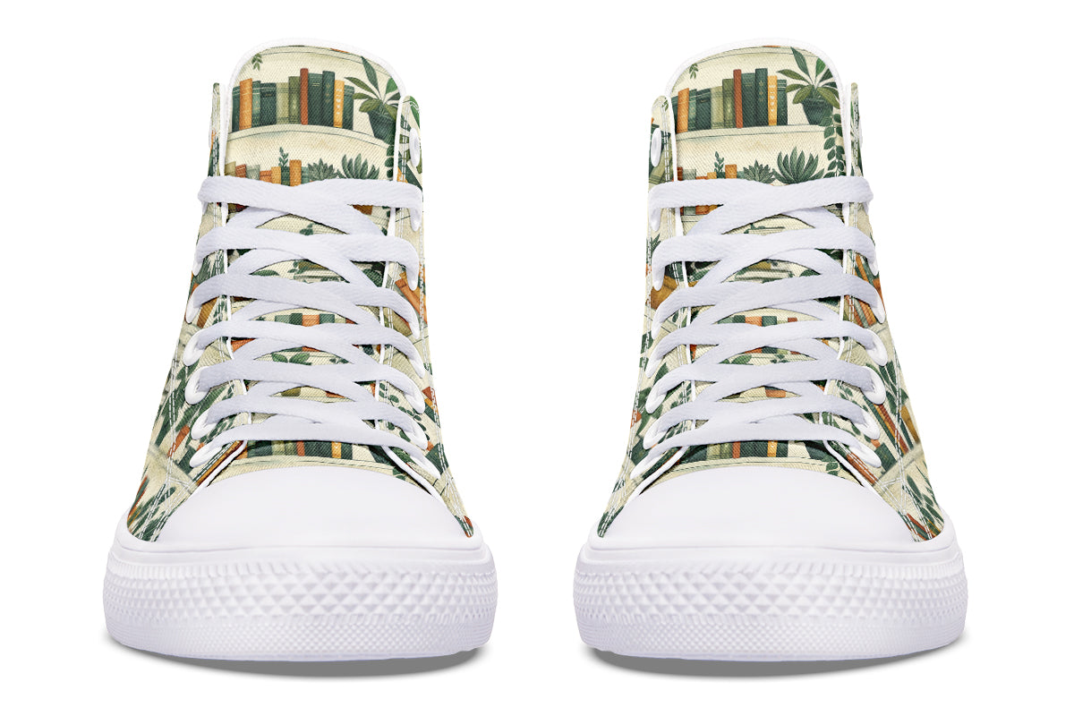 Books And Plants High Tops - Offbeat Sweetie