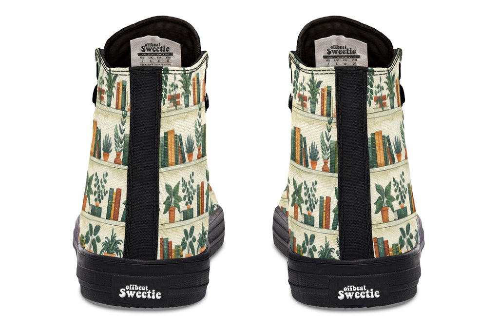 Books And Plants High Tops - Offbeat Sweetie