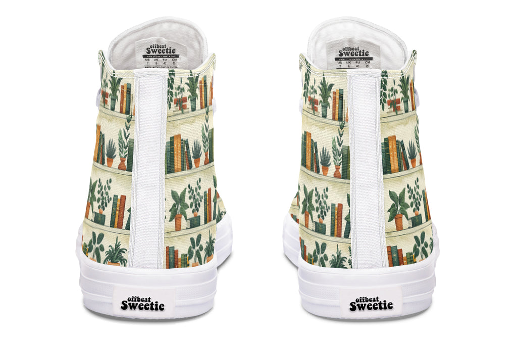 Books And Plants High Tops - Offbeat Sweetie