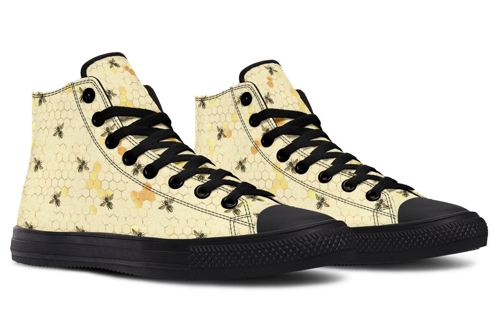 Busy Bees High Tops - Offbeat Sweetie