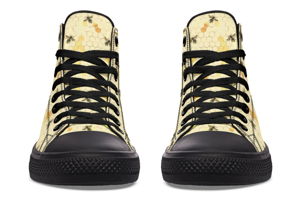 Busy Bees High Tops - Offbeat Sweetie