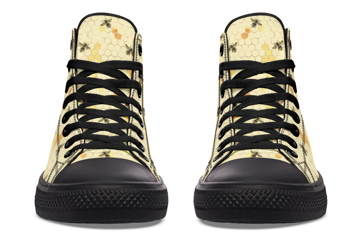 Busy Bees High Tops - Offbeat Sweetie
