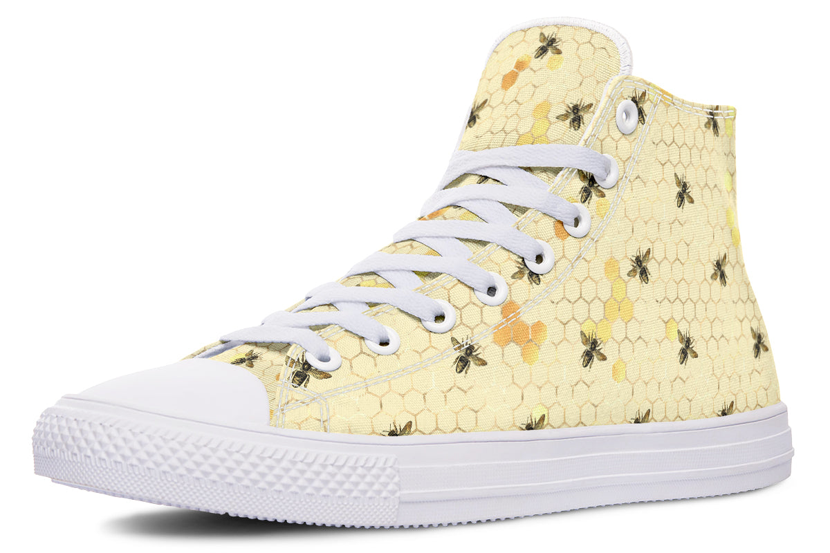 Busy Bees High Tops - Offbeat Sweetie