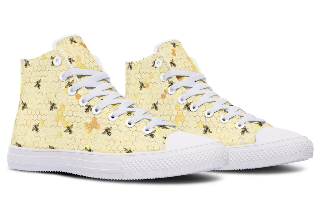 Busy Bees High Tops - Offbeat Sweetie