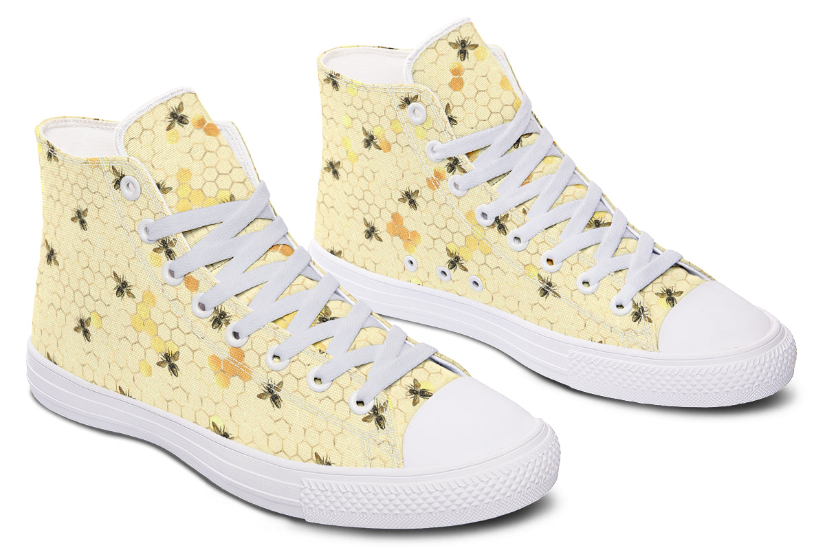 Busy Bees High Tops - Offbeat Sweetie