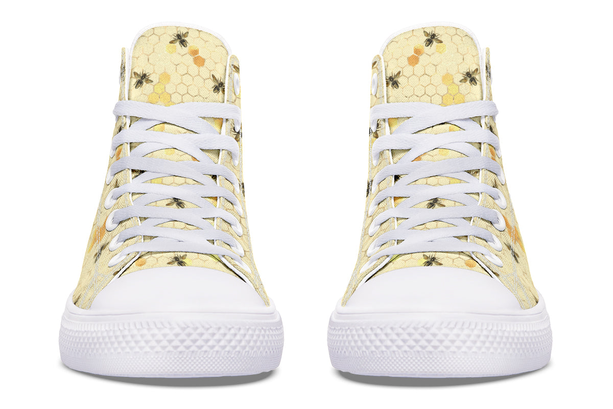 Busy Bees High Tops - Offbeat Sweetie