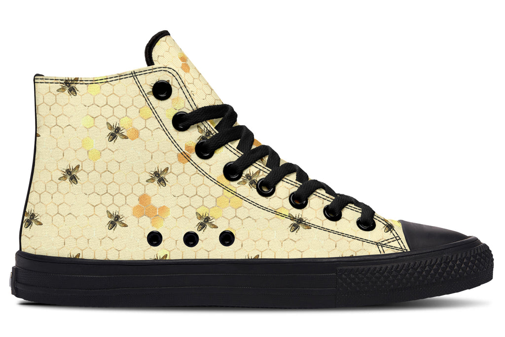 Busy Bees High Tops - Offbeat Sweetie