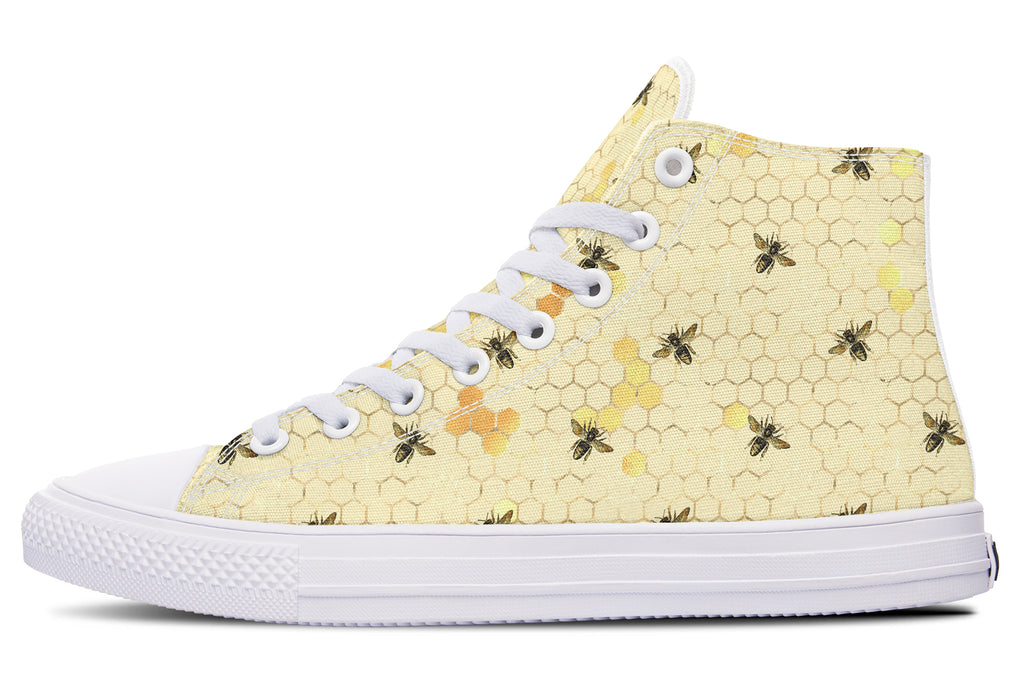 Busy Bees High Tops - Offbeat Sweetie