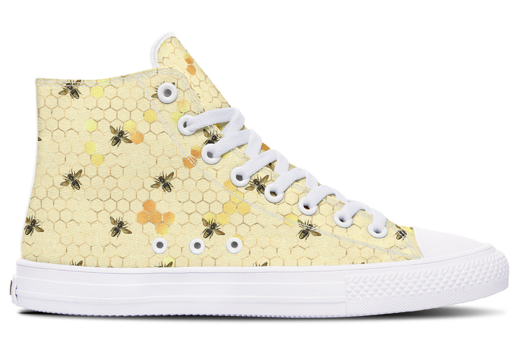 Busy Bees High Tops - Offbeat Sweetie
