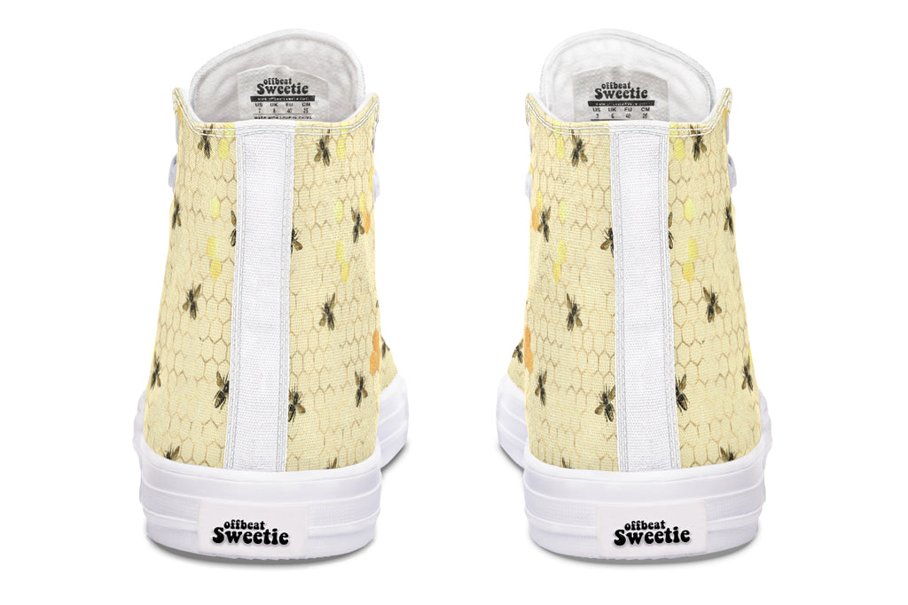 Busy Bees High Tops - Offbeat Sweetie