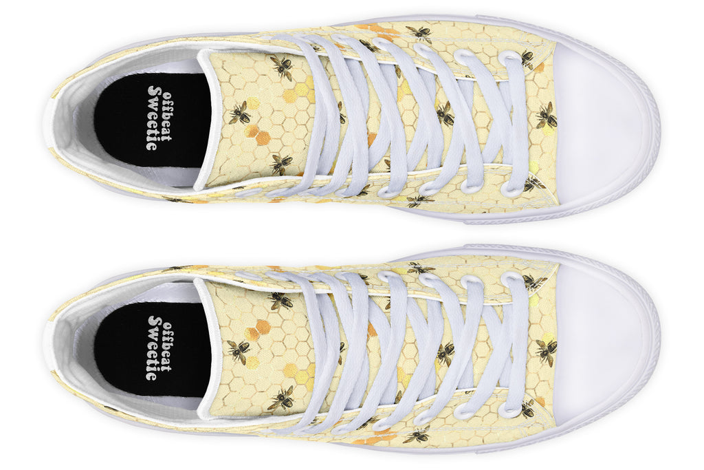Busy Bees High Tops - Offbeat Sweetie