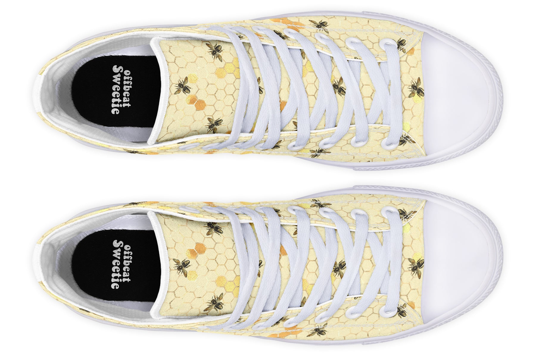 Busy Bees High Tops - Offbeat Sweetie