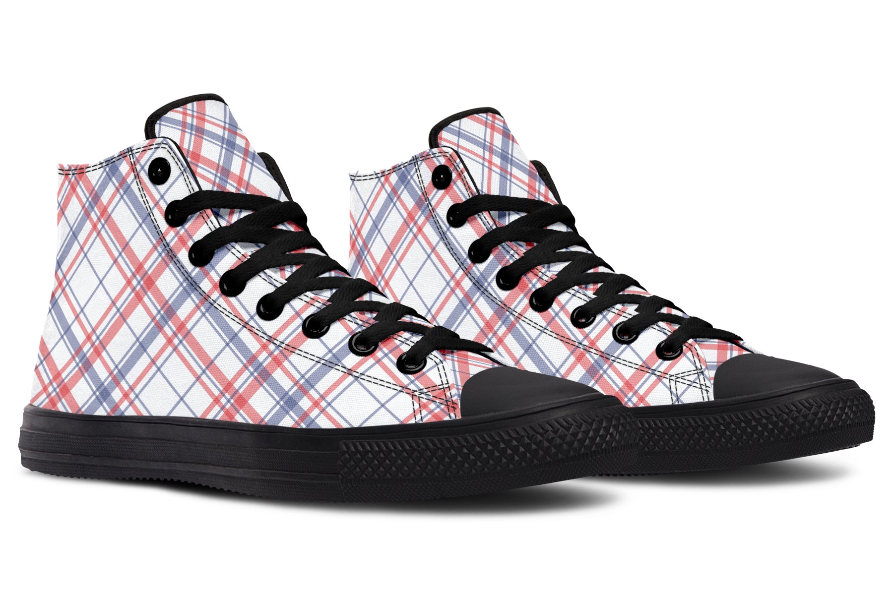 Candy Stripe Plaid High Tops