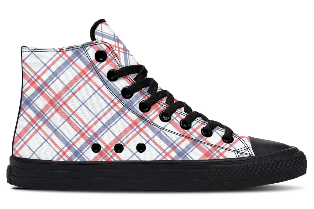 Candy Stripe Plaid High Tops