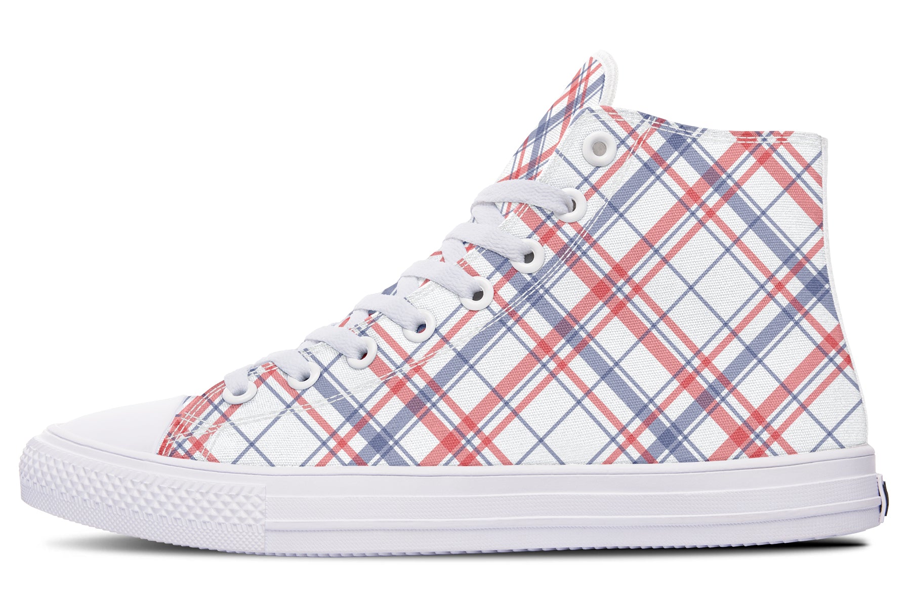 Candy Stripe Plaid High Tops