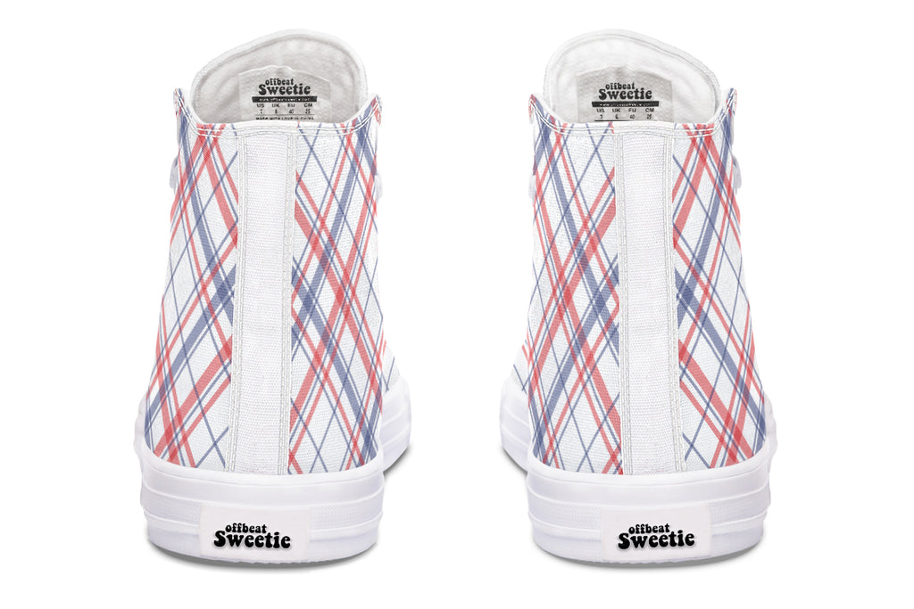 Candy Stripe Plaid High Tops