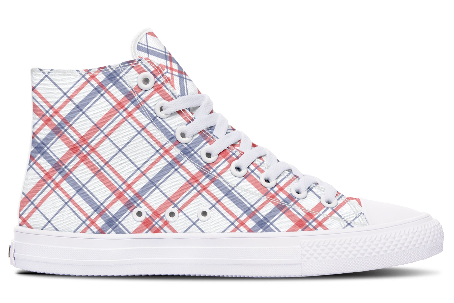Candy Stripe Plaid High Tops (Wide)