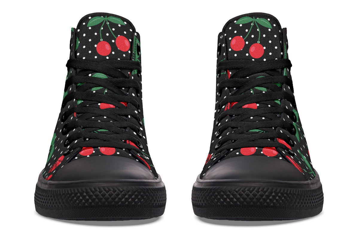 Cherries High Tops - Offbeat Sweetie
