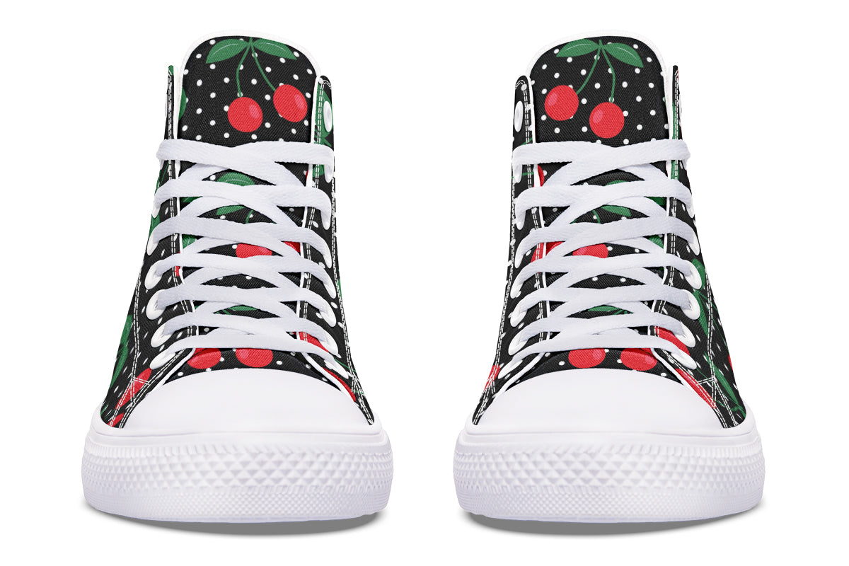 Cherries High Tops - Offbeat Sweetie