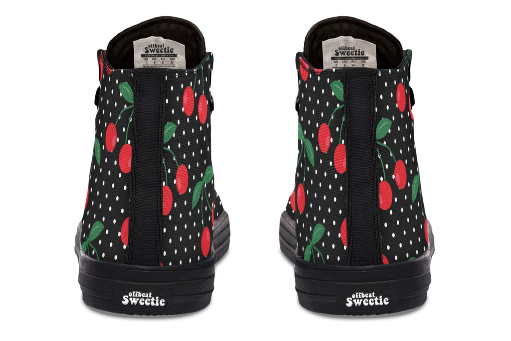 Cherries High Tops - Offbeat Sweetie