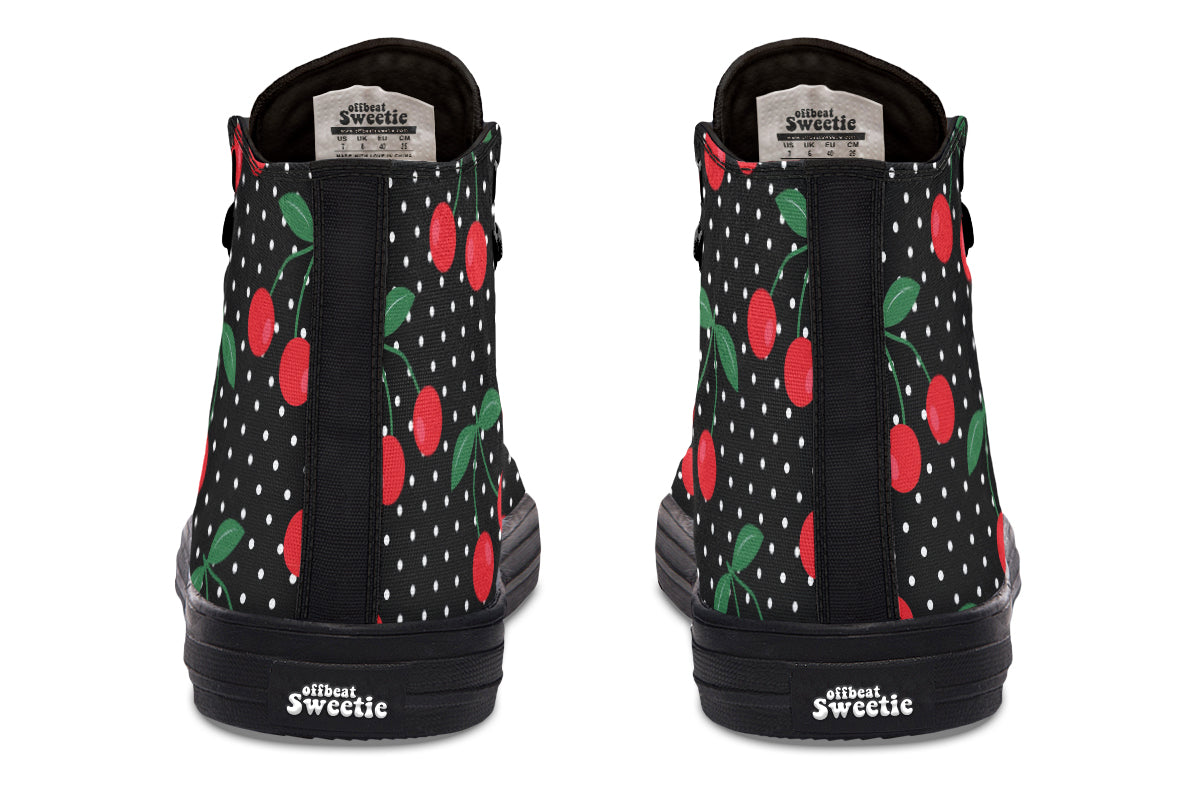 Cherries High Tops - Offbeat Sweetie