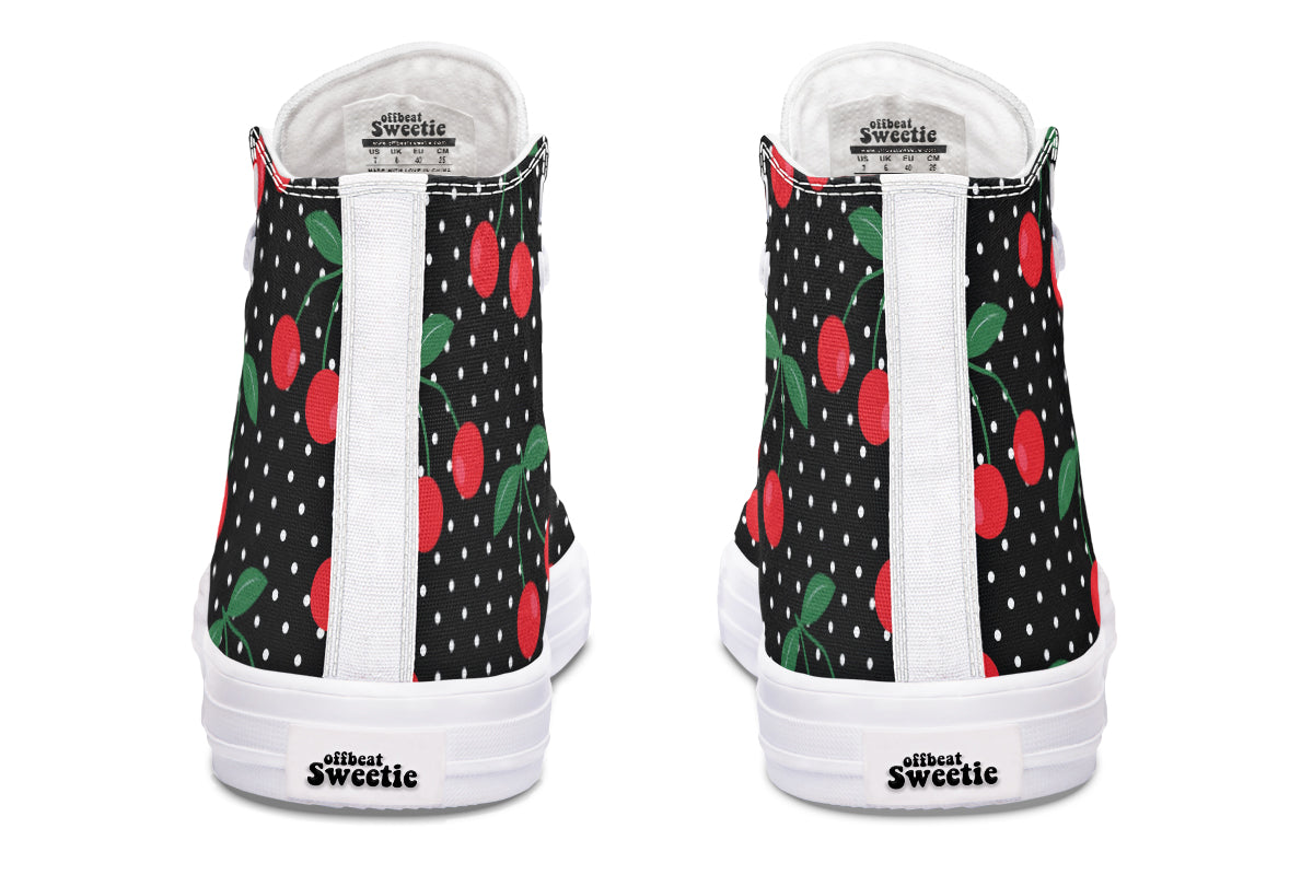 Cherries High Tops - Offbeat Sweetie