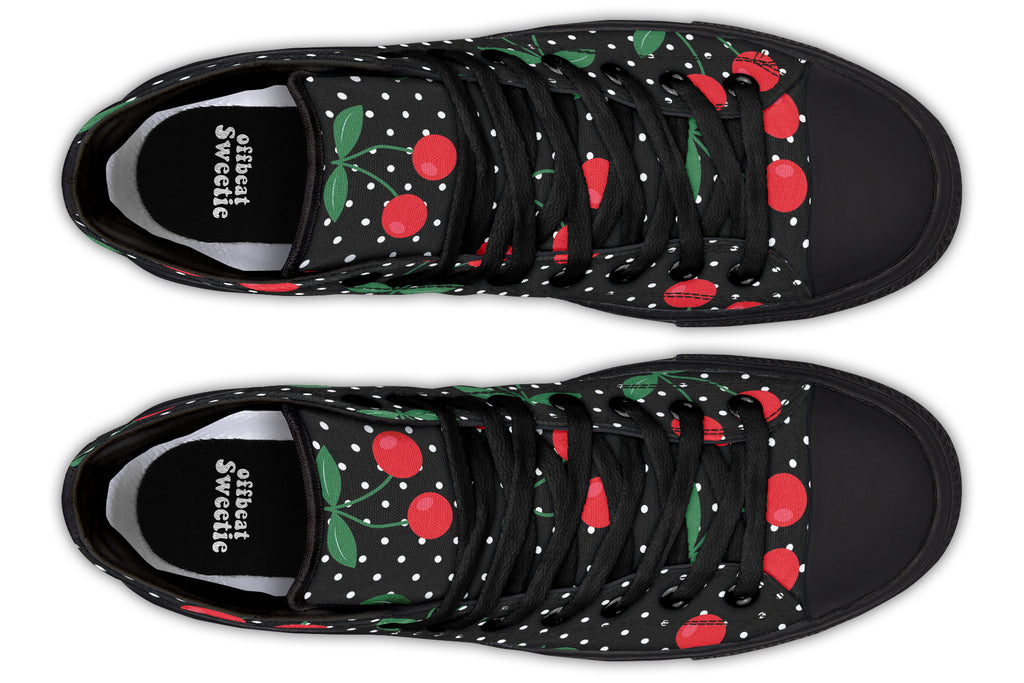 Cherries High Tops - Offbeat Sweetie
