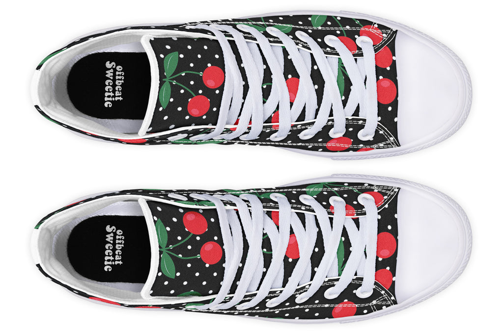 Cherries High Tops - Offbeat Sweetie