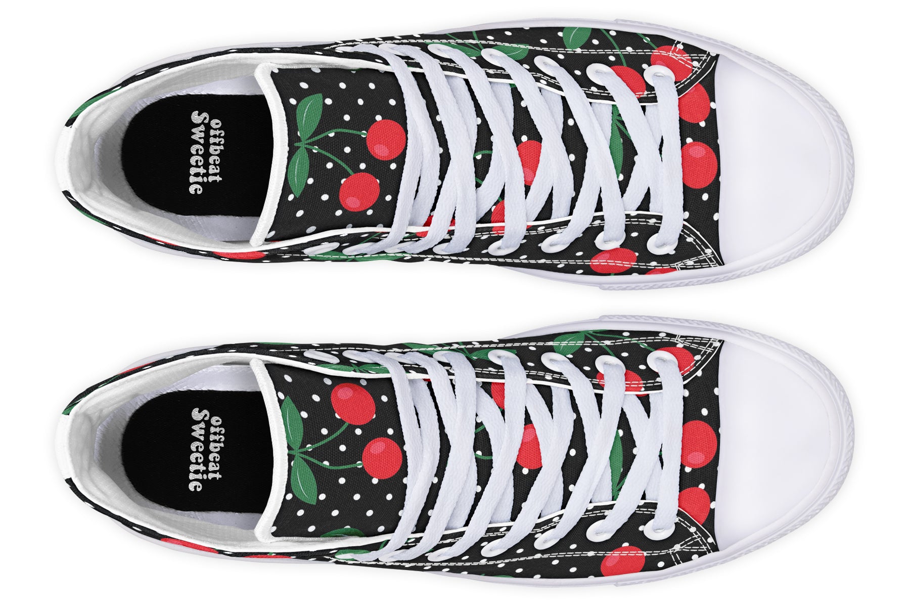 Cherries High Tops - Offbeat Sweetie