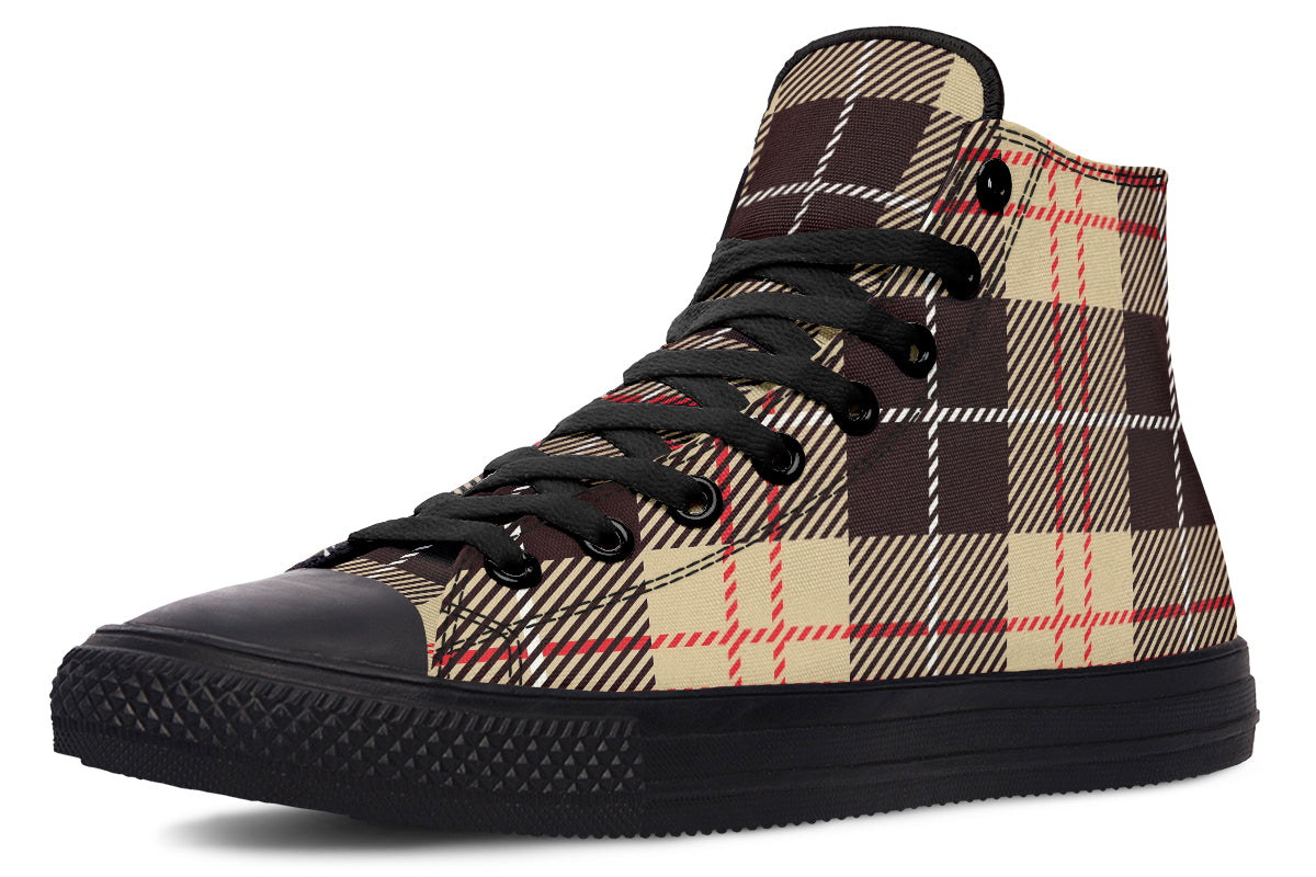Choco Mocha Plaid High Tops