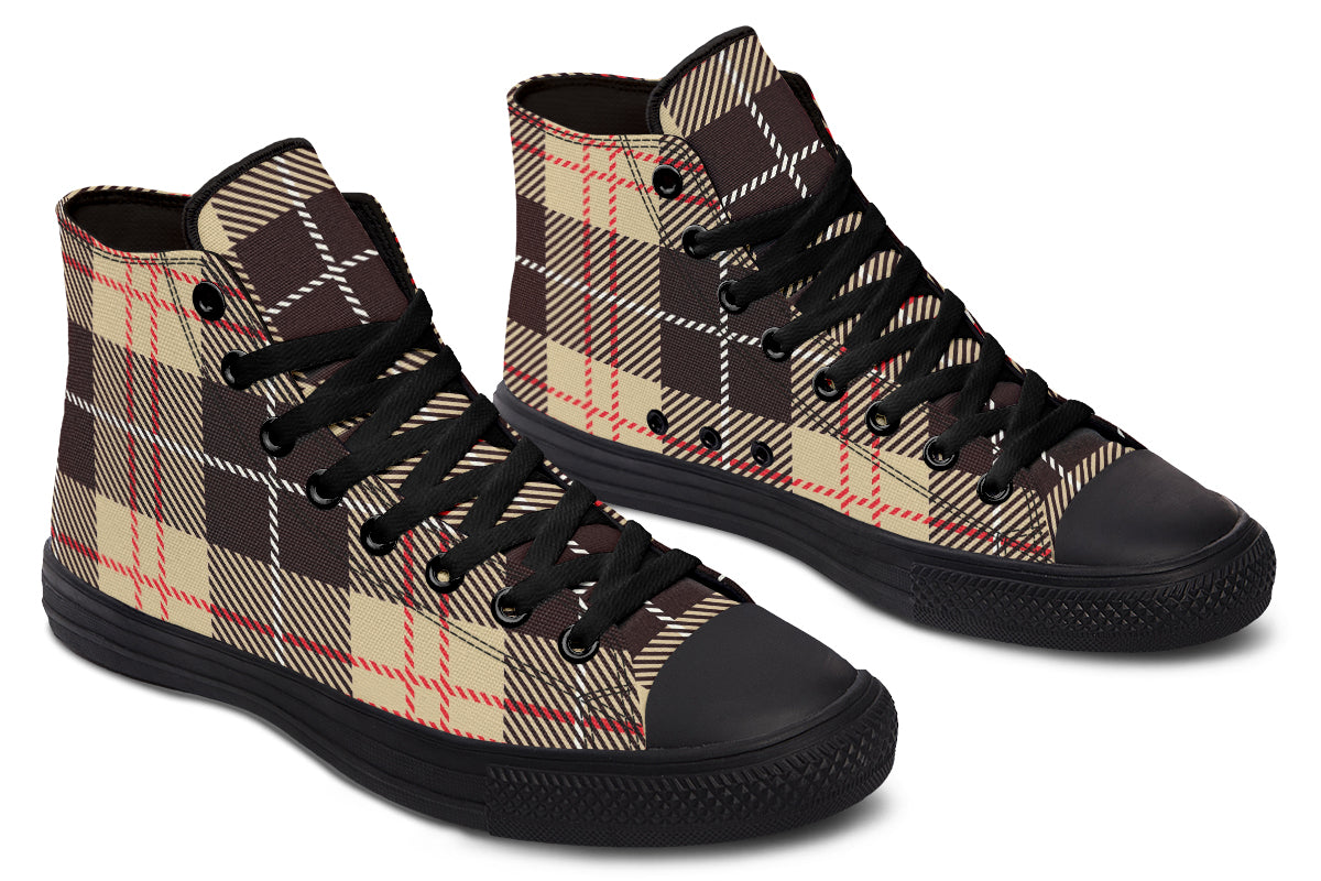 Choco Mocha Plaid High Tops