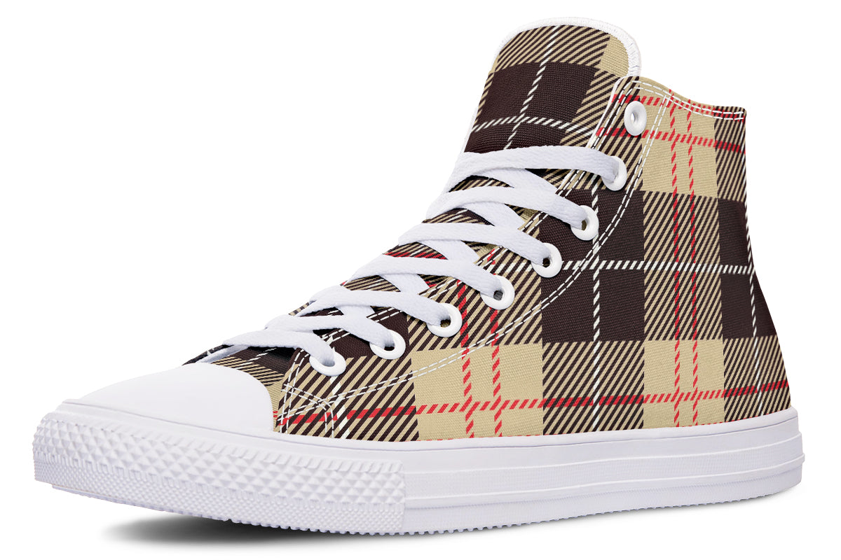 Choco Mocha Plaid High Tops
