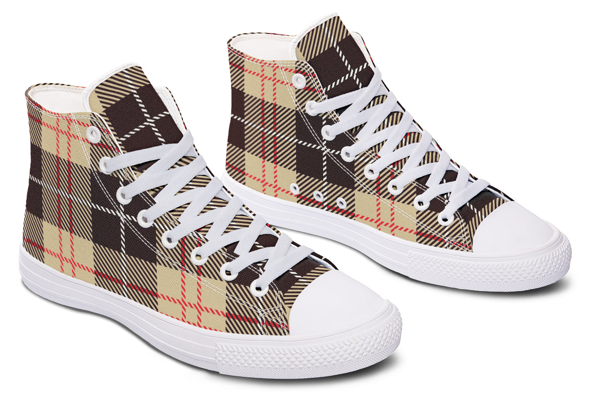 Choco Mocha Plaid High Tops