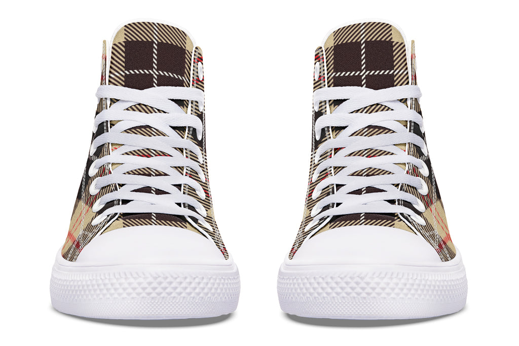 Choco Mocha Plaid High Tops