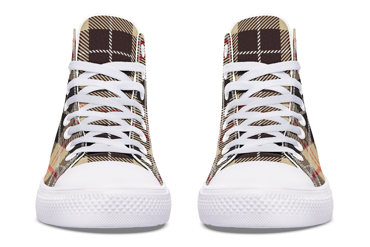 Choco Mocha Plaid High Tops