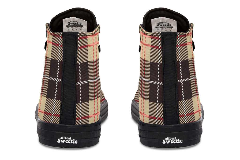 Choco Mocha Plaid High Tops