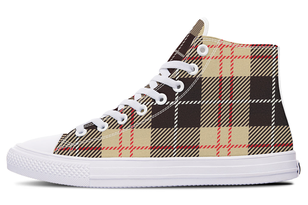 Choco Mocha Plaid High Tops