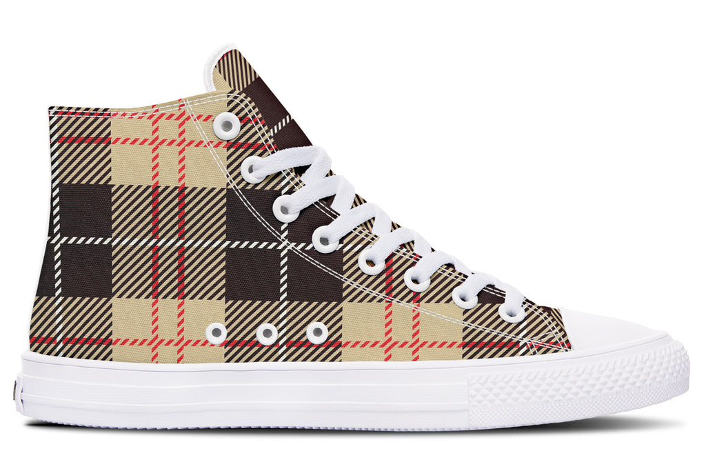 Choco Mocha Plaid High Tops