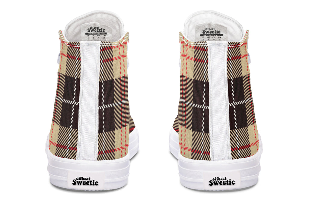 Choco Mocha Plaid High Tops