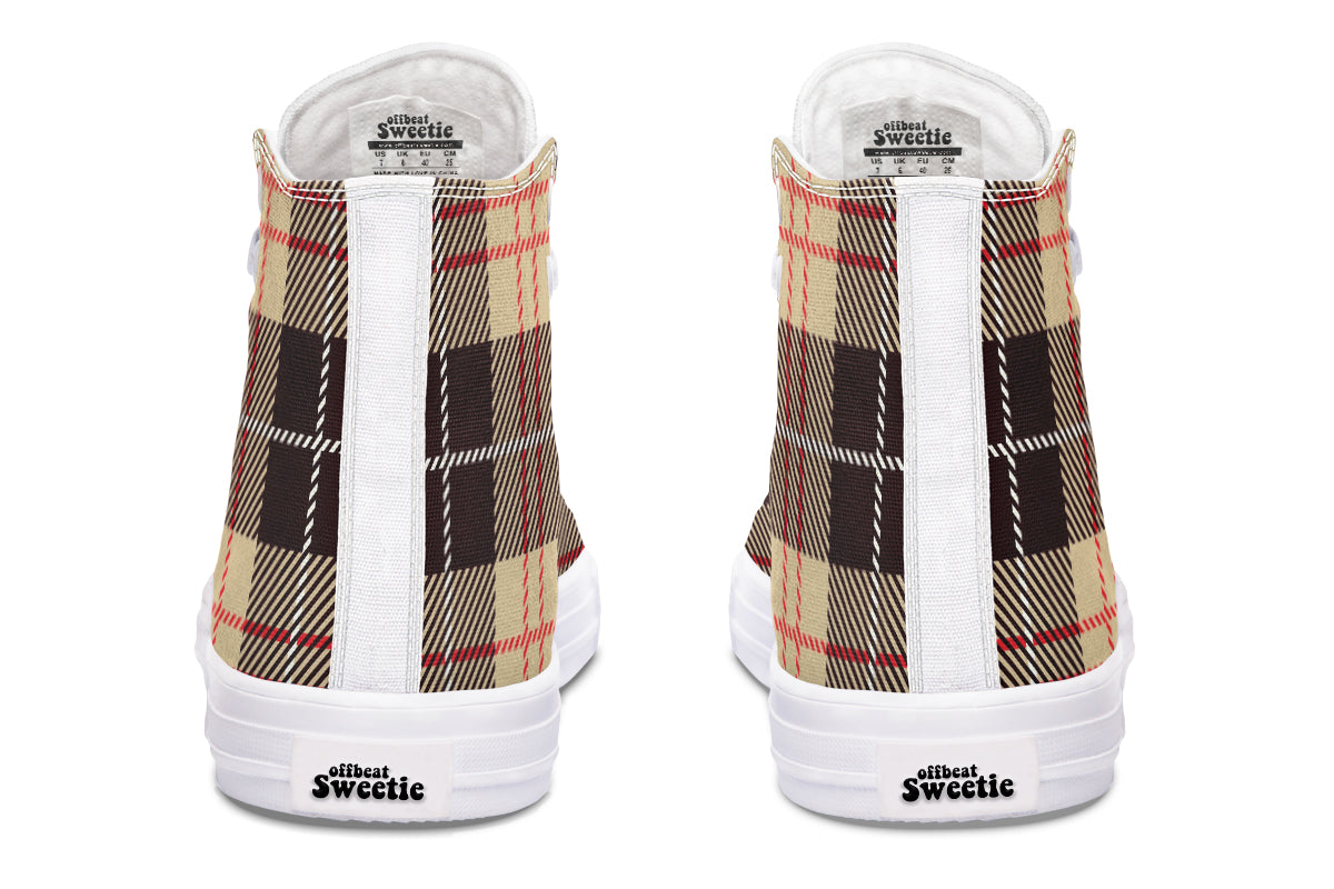 Choco Mocha Plaid High Tops