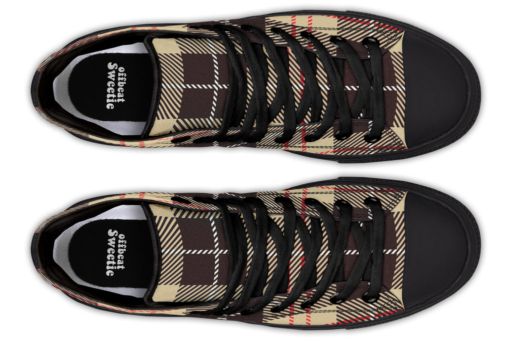 Choco Mocha Plaid High Tops