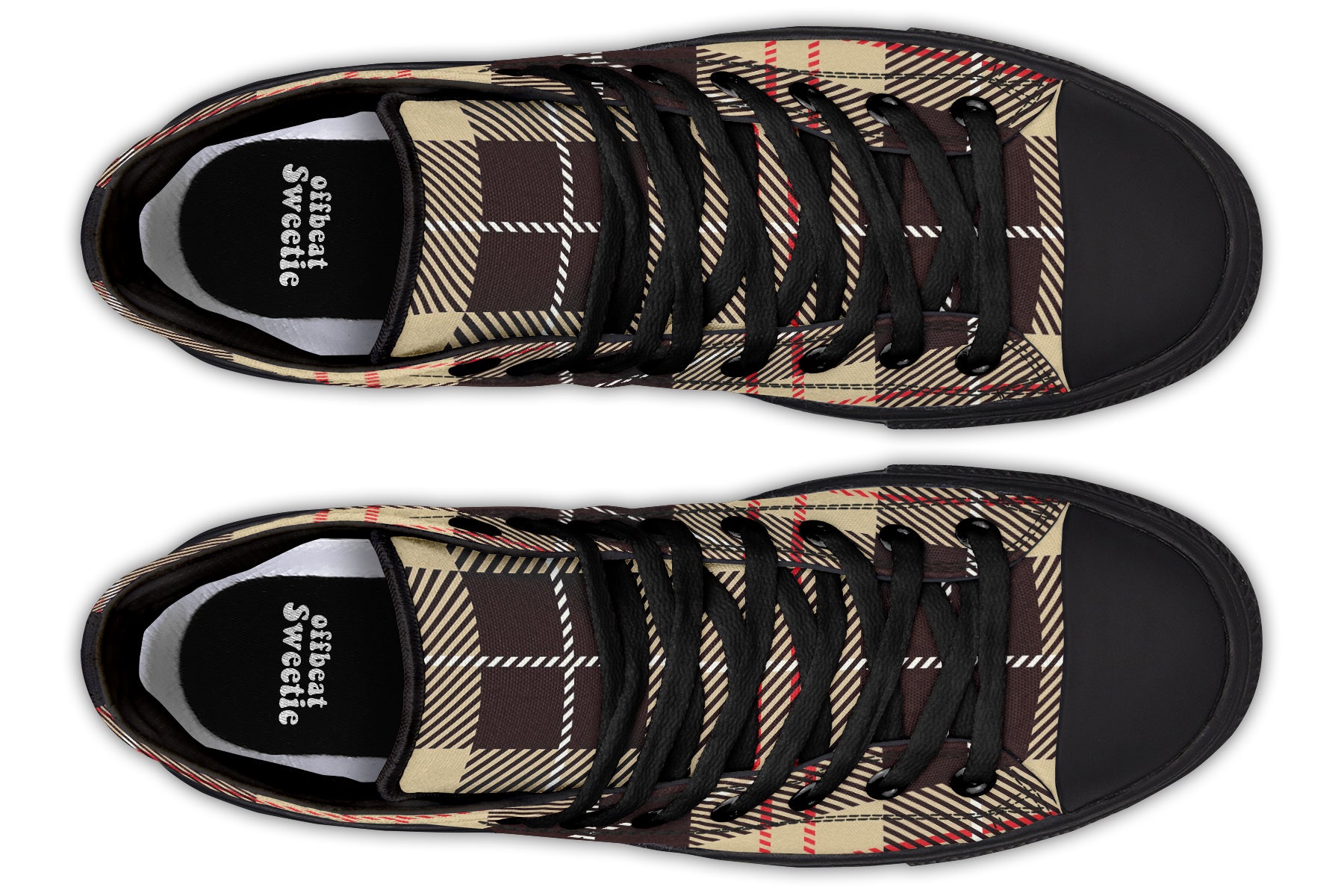 Choco Mocha Plaid High Tops