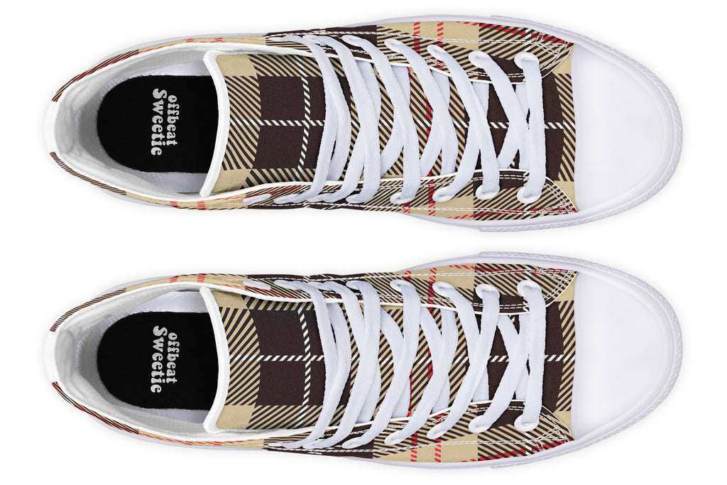 Choco Mocha Plaid High Tops