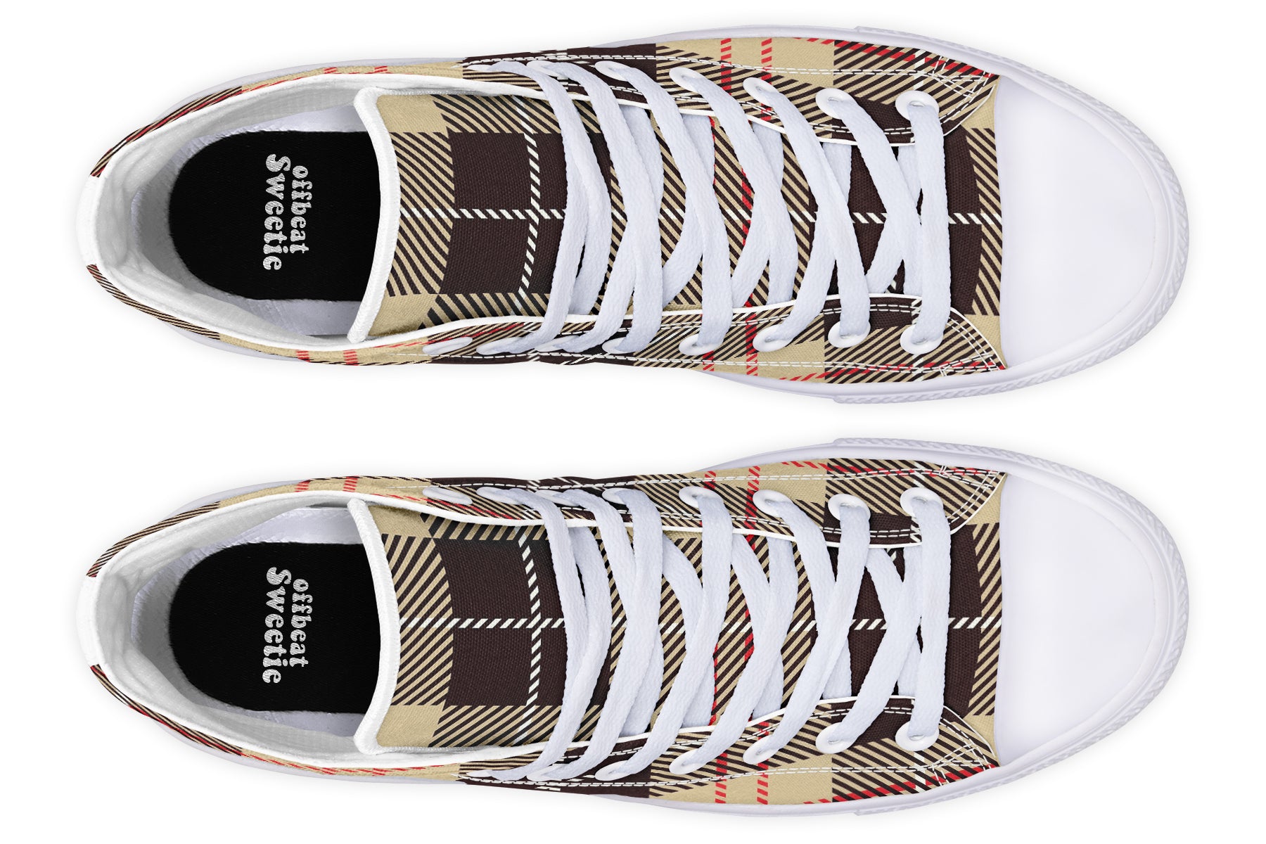 Choco Mocha Plaid High Tops