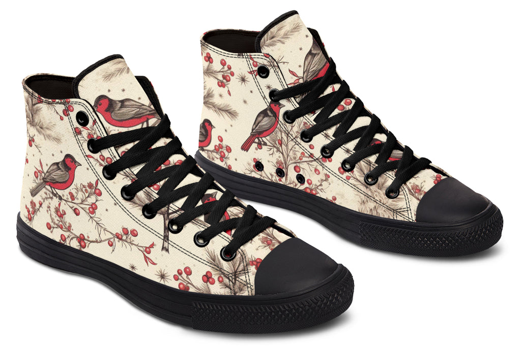 Christmas Birds High Tops (Wide)
